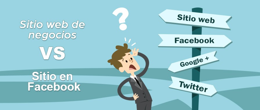 Sitio web de negocios VS Página en Facebook