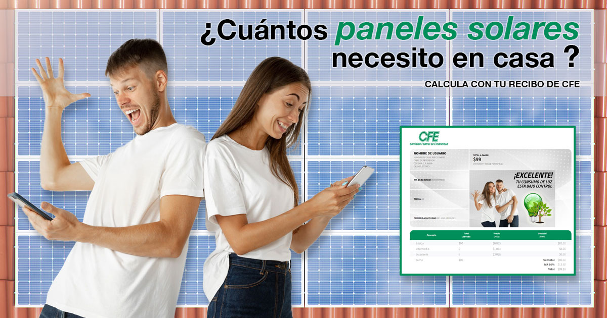 ¿Cuántos paneles solares necesito en casa?