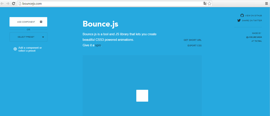 Animación html5 con Bounce