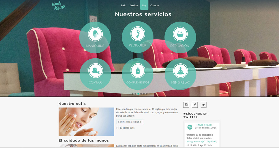 HandRelax sitio oficial