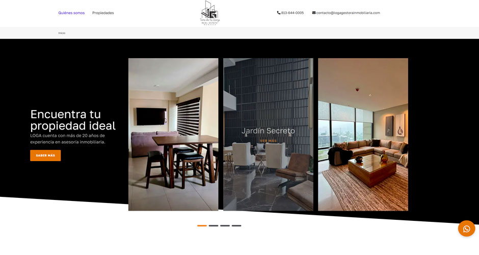 Sitio web Loga Gestora Inmobiliaria